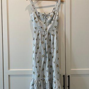 Reformation Maegan Linen Dress Size 2 (color Alfresco)